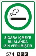 Sigara İçmeye Bu Alanda İzin Verilmiştir