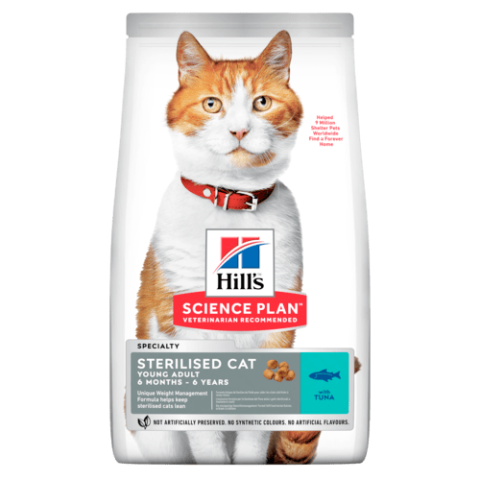 Hill's Science Plan Sterilised Cat Young Adult Tuna 1.5 Kg