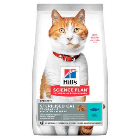Hill's Science Plan Sterilised Cat Young Adult Tuna 3 Kg