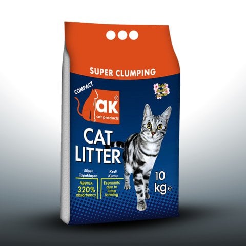 Ak Cat Compact Kedi Kumu İnce Taneli 10 Kg