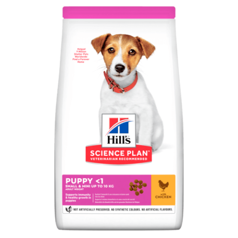 Hill's Science Plan Dog Puppy Small & Miniature Chicken 1,5 Kg