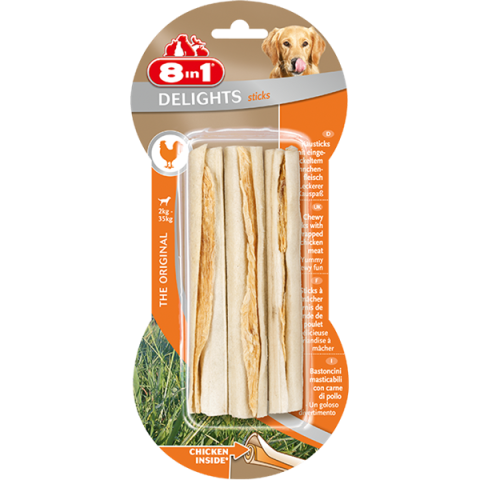 8 IN 1 DELIGHT CHICKEN STICKS 75 Gr **2502**