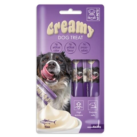 M-PETS KÖPEK ÖDÜLÜ CREAMY TON BALIKLI 4X15GR