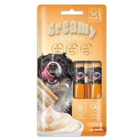 M-PETS KÖPEK ÖDÜLÜ CREAMY TAVUKLU 4X15GR