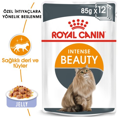 Royal Canin Intense Beauty Jelly 85 Gr 12 li Paket