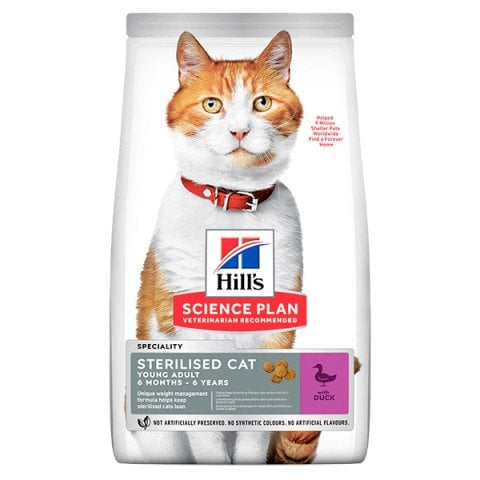 Hill's Science Plan Sterilised Cat Young Adult Ördek 3 Kg