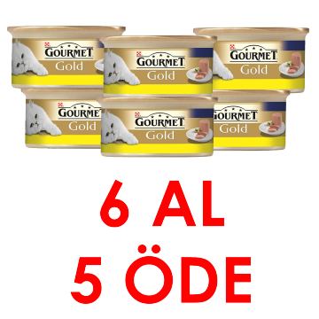 Gourmet Gold Kıyılmış Tavuk Etli Kedi Konserve 85 Gr 6 Al 5 Öde