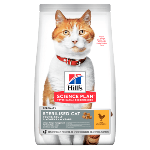 Hill's Science Plan Sterilised Cat Young Adult Chicken 15 Kg