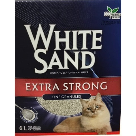 WHITE SAND EXTRA STRONG CAT LITTER 6 LT