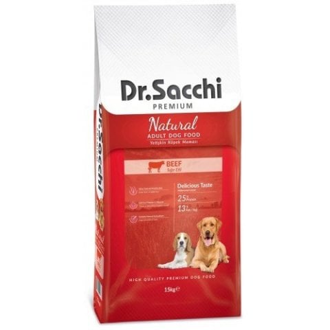 Dr. Sacchi Premium Natural Beef Yetişkin Köpek Maması 15kg