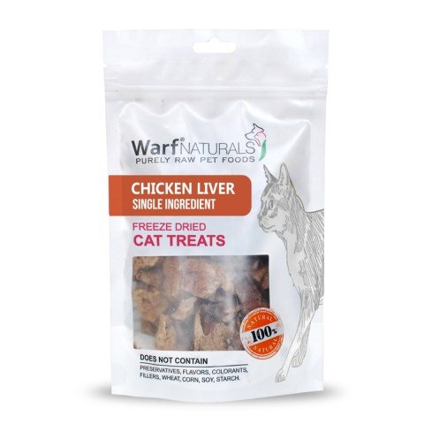 Warf Freeze Dry Doğal Kedi Ödülü Tavuk Ciğerli 40 GR