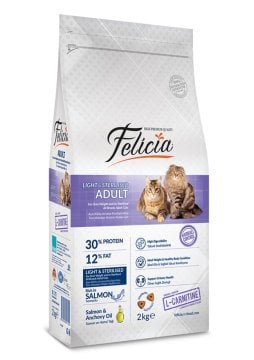 Felicia Somonlu Light&Sterilised Kedi Maması 2 kg