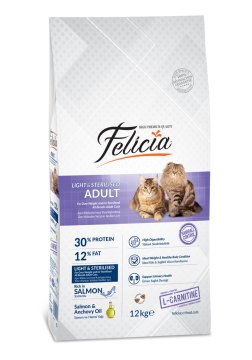 Felicia Somonlu Light&Sterilised Kedi Maması 12 kg