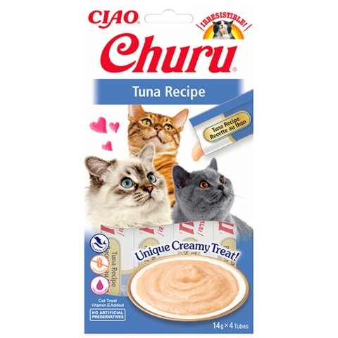 Ciao Churu Cream Ton Balıklı Kedi Ödül Kreması 4 x 14 Gr
