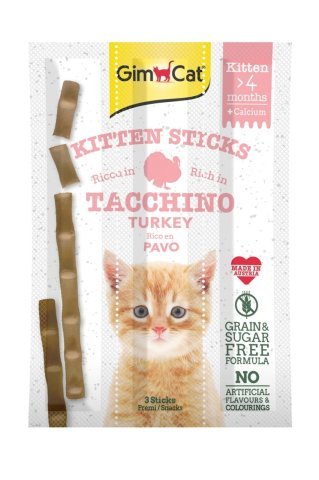 GimCat Sticks Kitten Hindili Ödül Çubukları 3x3gr