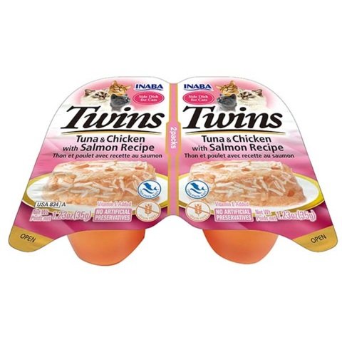 Twins Ton Balıklı, Somonlu ve Tavuklu Kedi Ödül Jölesi 2 x 35 Gr