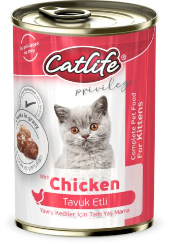 CatLife Tavuk Etli Yavru Kedi Konserve 400 Gr