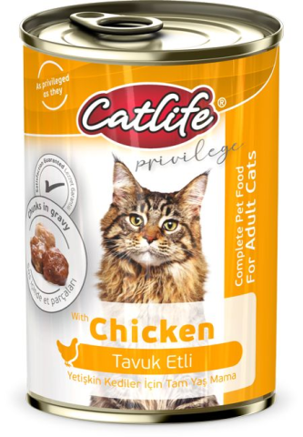 CatLife Tavuk Etli Kedi Konserve 400 Gr