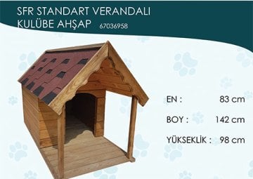 Ahşap Kulübe Standart Verandalı L