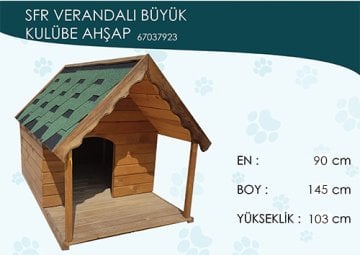 Ahşap Kulübe Büyük Verandalı XL