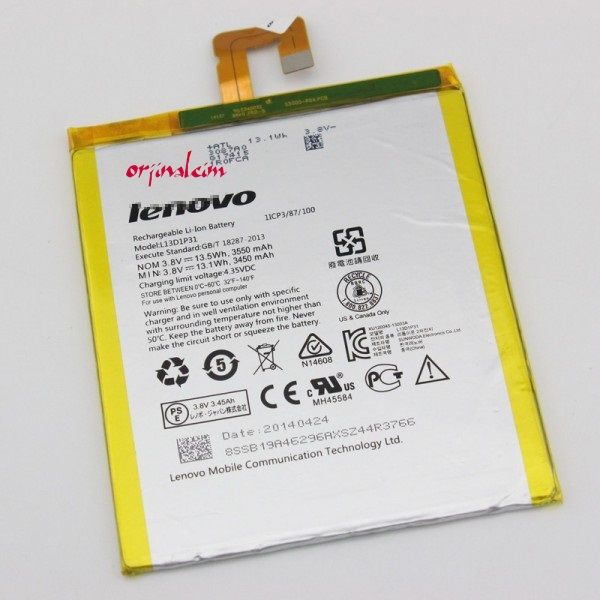 Lenovo S5000 L13D1P31 Batarya