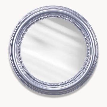 Round Yuvarlak Ayna Gümüş