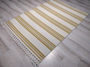 Tarz Wool 20-001Sarı Yün Dokuma Kilim 115x170 cm