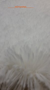 Doğuş Tavşan Tüyü Beyaz Post Halı 80x200 cm