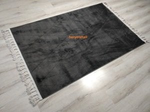 Eko Halı Urban URB02 Siyah Kilim Desenli Halı 120x180 cm