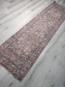 Türkmen Halı Vintage Mood 3201A Pudra 80x300 cm Kilim