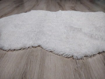YAMALI home Tavşan Tüyü Beyaz Post Halı 70x100 cm