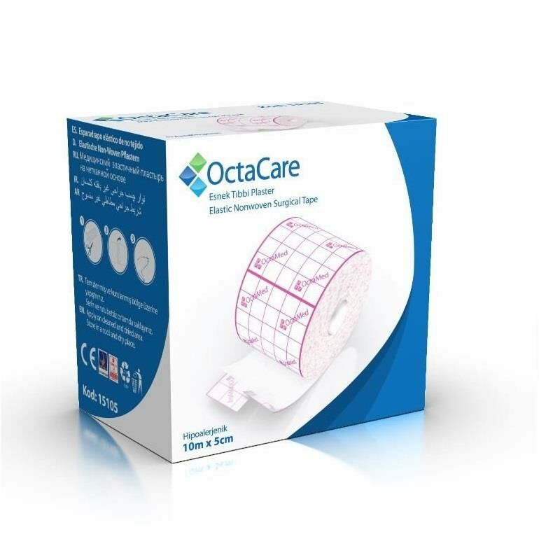 Octacare Fix Esnek Tıbbi Flaster 5cm x 10 Metre