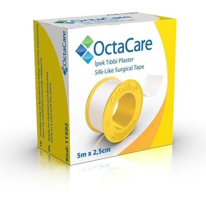 Octacare İpek Tıbbi Flaster 2.5cm x 5 Metre