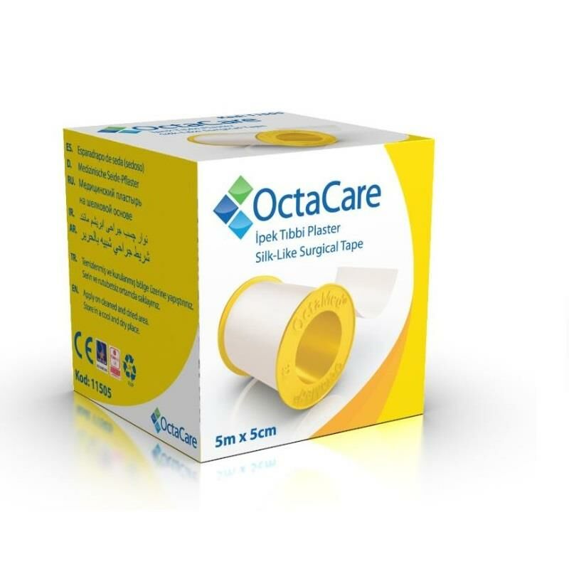 Octacare İpek Tıbbi Flaster 5cm x 5 Metre