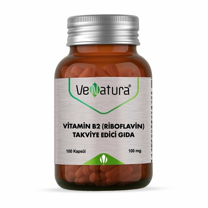 VeNatura Vitamin B2 Riboflavin 100mg Kapsül 100 lük