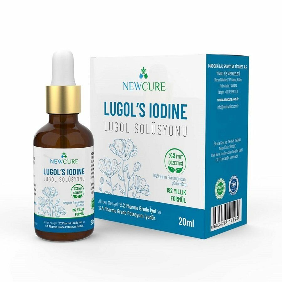 Newcure Lugols Iodine %5 Lugol Solüsyonu 20 ML
