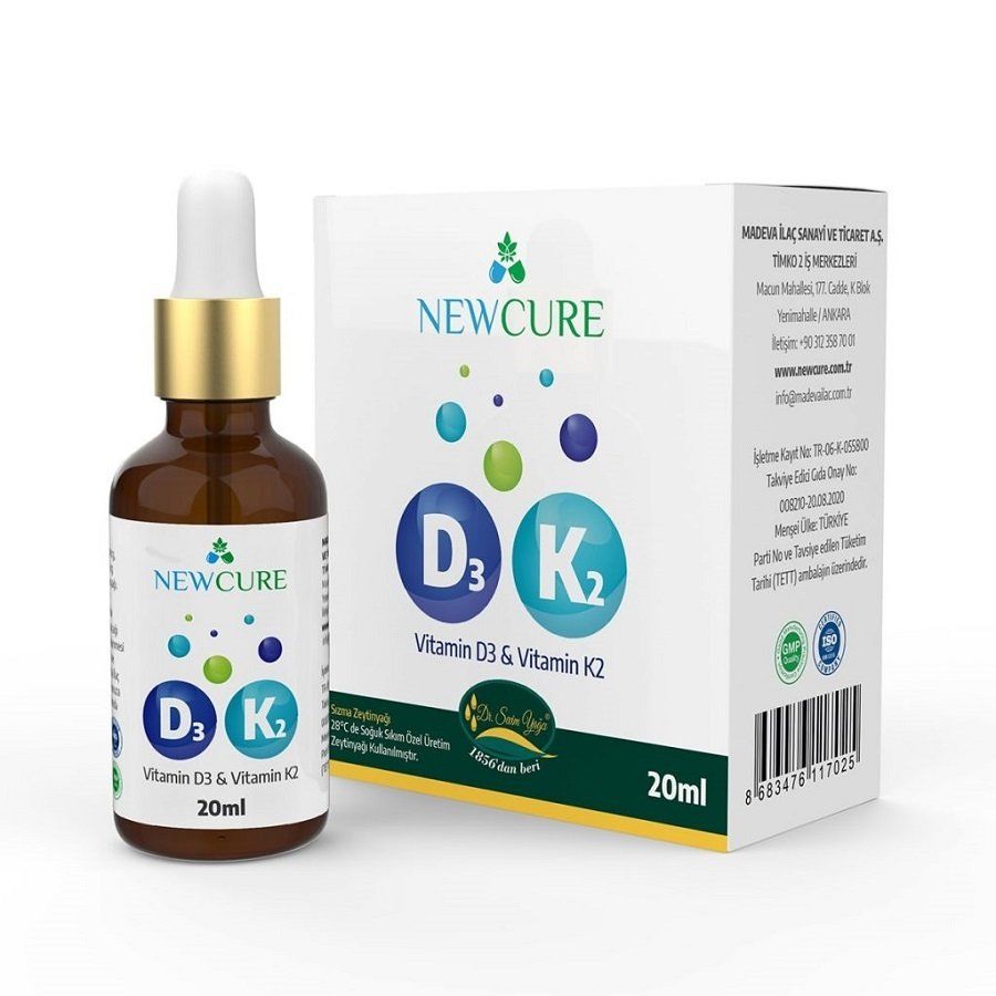 Newcure Vitamin D3K2 Sıvı Damla 20 ML