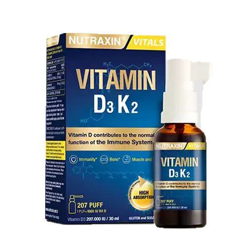 Nutraxin Vitamin D3K2 Vitamini Damla Sprey 30ml