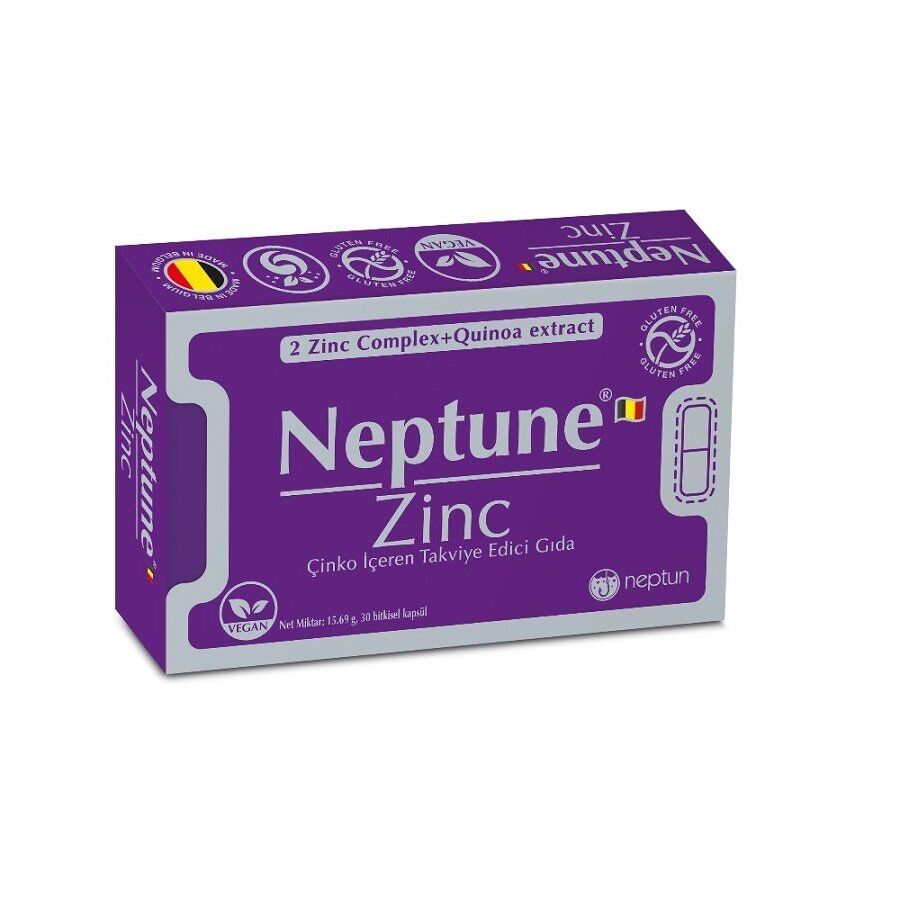 Neptune Zinc Çinko içeren 30 Kapsül