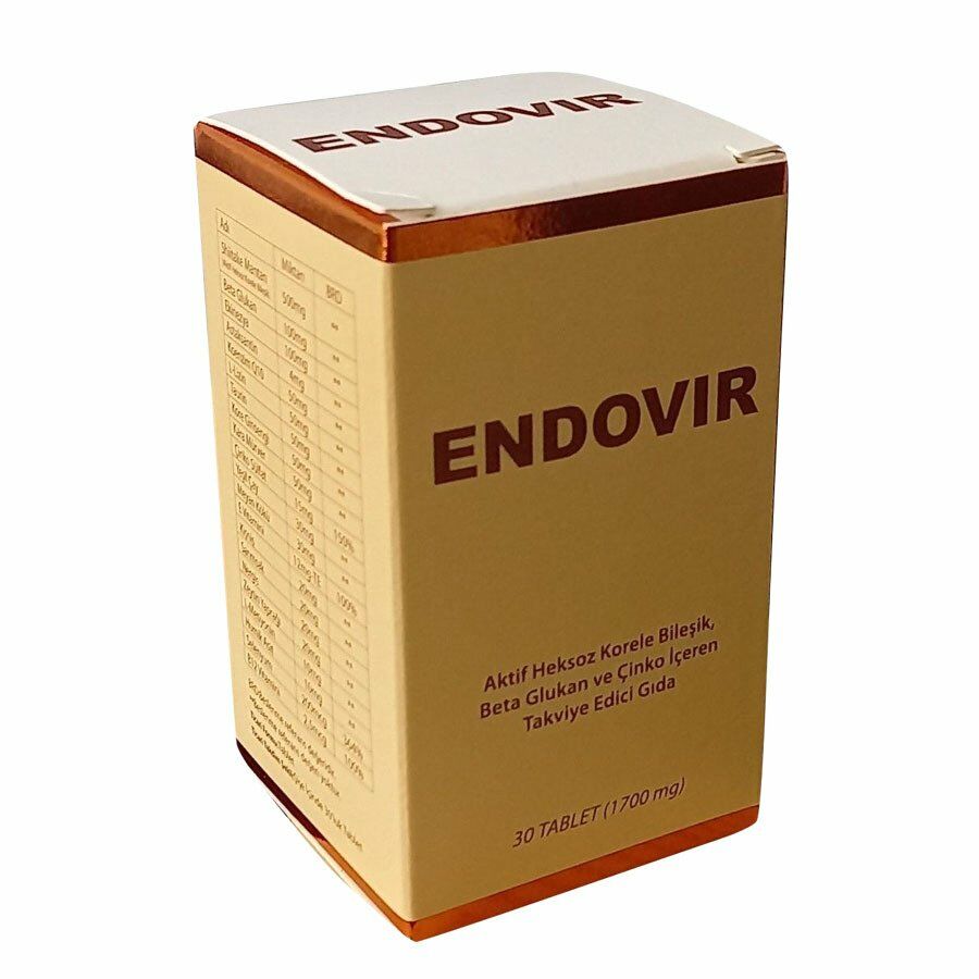 Endovir Aktif Heksoz Korele Bileşik 30 Tablet