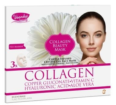 Voonka Collagen Beauty Mask - Yüz Maskesi 3 Adet
