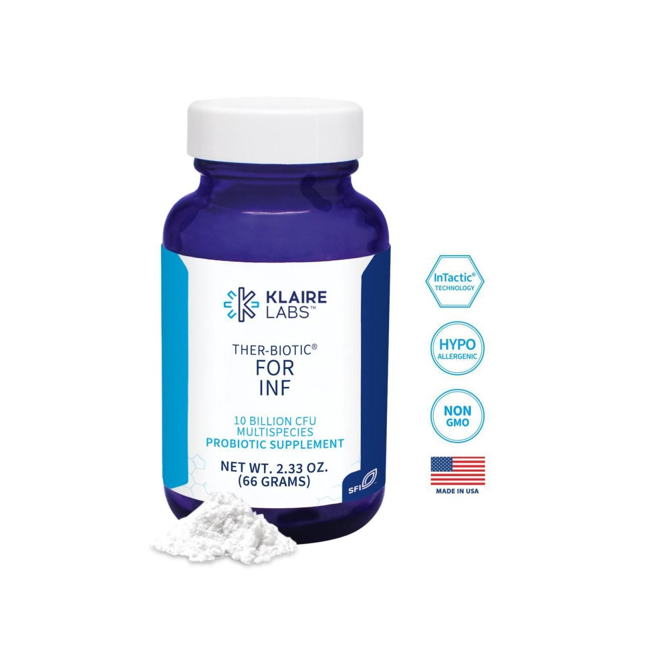 Klaire Labs Ther-Biotic Powder For INF 66 Gram