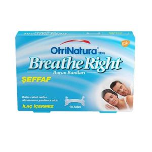 OtriNatura Breathe Right Şeffaf Burun Bantı 10 Adet
