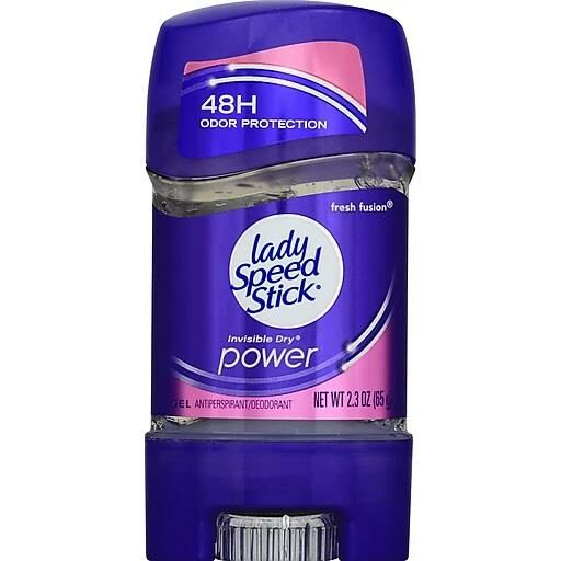 Lady Speed Stick 24/7 Anti-Perspirant Deodorant Gel, Fresh Fusion, 2.3