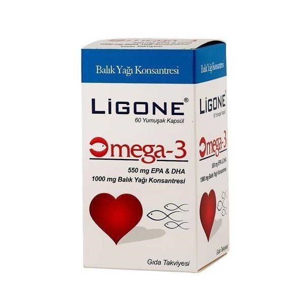 Ligone Omega-3 500 mg EPA & DHA 60 Yumuşak Kapsül