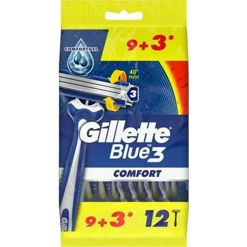 Gillette Blue3 Comfort Kullan At Tıraş Bıçağı 9+3 Adet