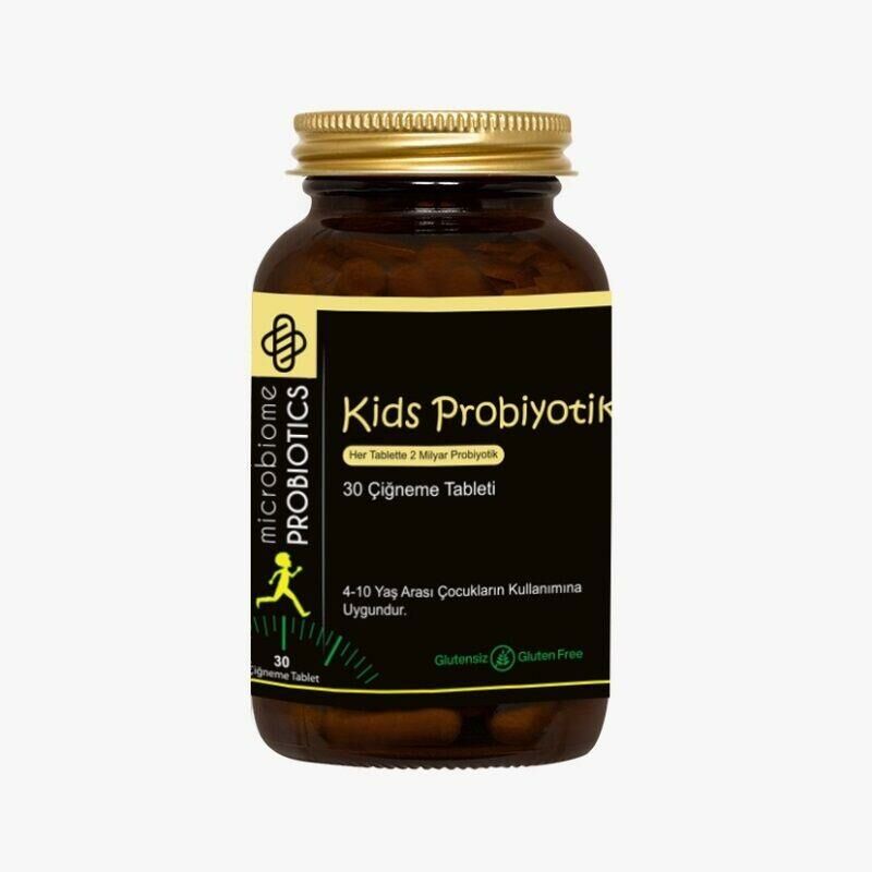 Microbiome Kids Probiyotik 30 Çiğneme Tableti