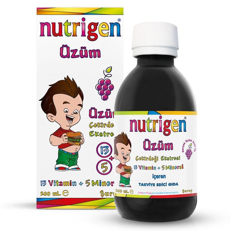 Nutrigen Üzüm Çekirdeği Ekstreli Multivitamin Şurup 200 ml