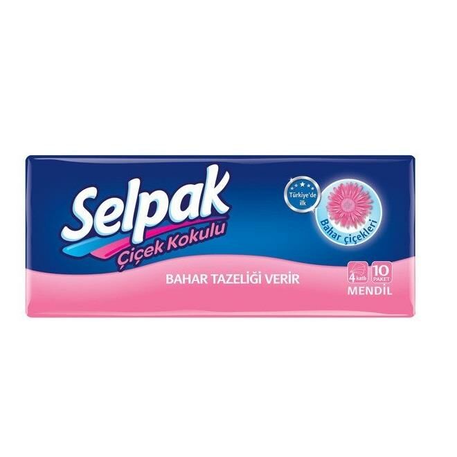 Selpak Çiçek Kokulu Mendil 10 Paket