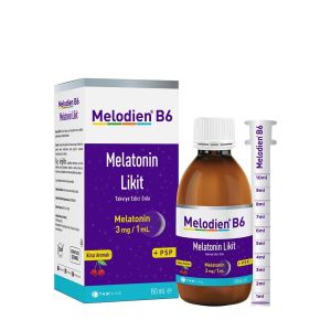 Melodien B6 Melatonin Likit Sıvı Takviye Edici Gıda 150 ML